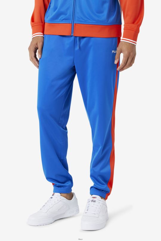 kalhoty fila blue/ohnive red cuba 0668L916 modrá/ohnivá červená FILA