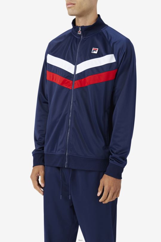 námořnická/červená/bílá tepláková bunda fila jaya 0668L957 námořnická/červená/bílá FILA
