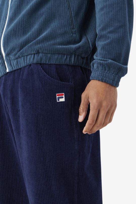 pryor velurové kalhoty navy fila 0668L941 námořnictvo FILA