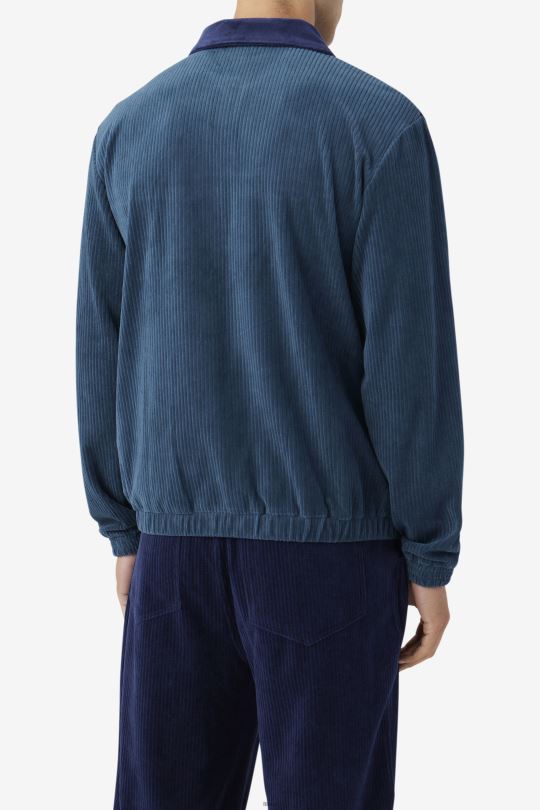teal/navy/egret Gerard velur bunda fila 0668L936 modrozelená/námořnictvo/egret FILA