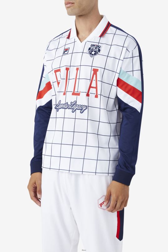 Brankářský dres fila kay bílá/kanálově modrá/červená 0668L403 bílá/kanálově modrá/červená FILA