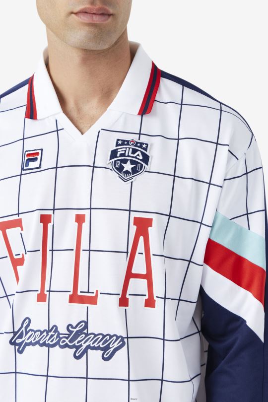 Brankářský dres fila kay bílá/kanálově modrá/červená 0668L403 bílá/kanálově modrá/červená FILA