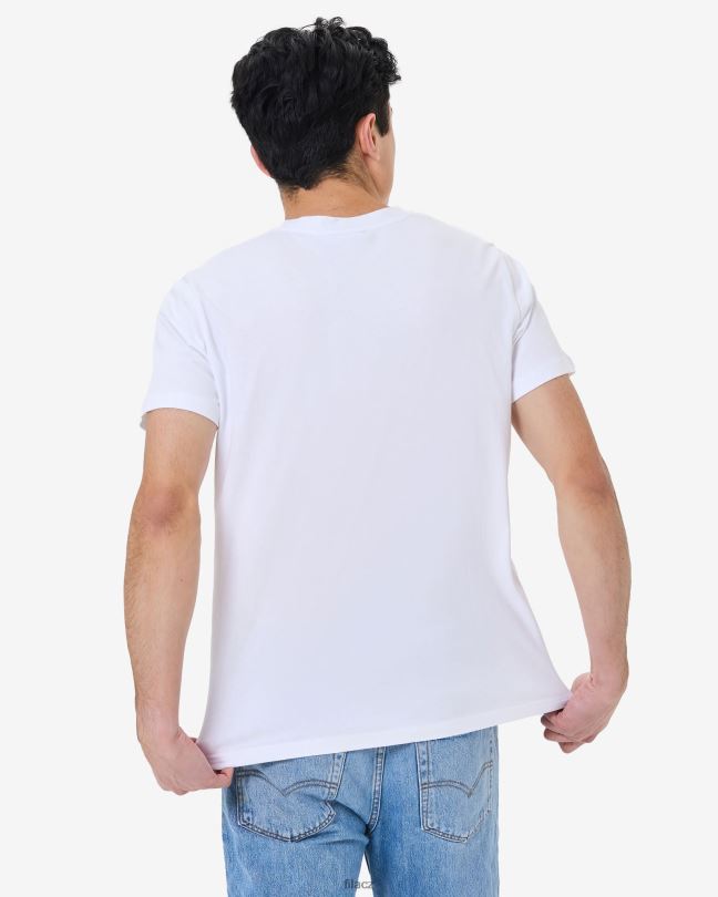 Fila bílý pánský odznak dědictví 2.0 tričko 0668L2578 bílý FILA