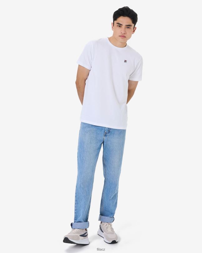 Fila bílý pánský odznak dědictví 2.0 tričko 0668L2578 bílý FILA