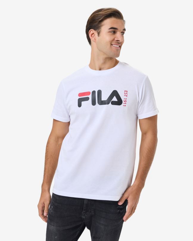 Fila bílé unisex tričko z Londýna 0668L2584 bílý FILA