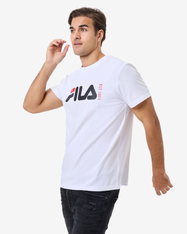 Fila bílé unisex tričko z Londýna 0668L2584 bílý FILA