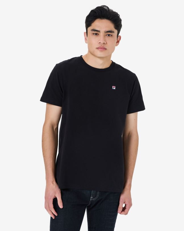 Fila pánské dědictví odznak 2.0 tričko černé 0668L2581 Černá FILA