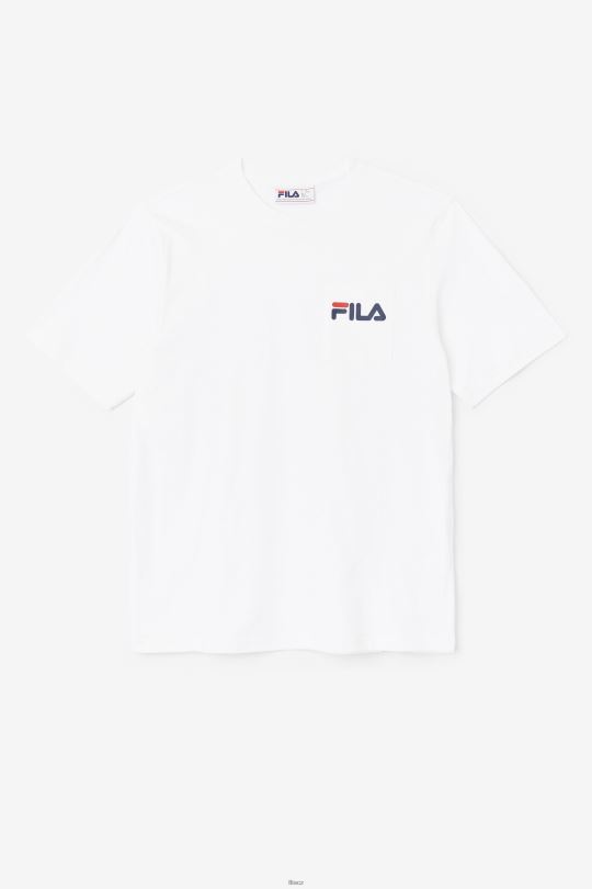 bílé curtis kapesní tričko fila 0668L396 bílý FILA
