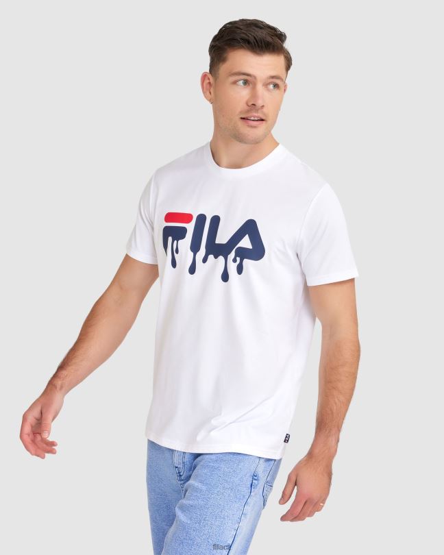 bílé pánské tričko fila matthew 0668L2404 bílý FILA