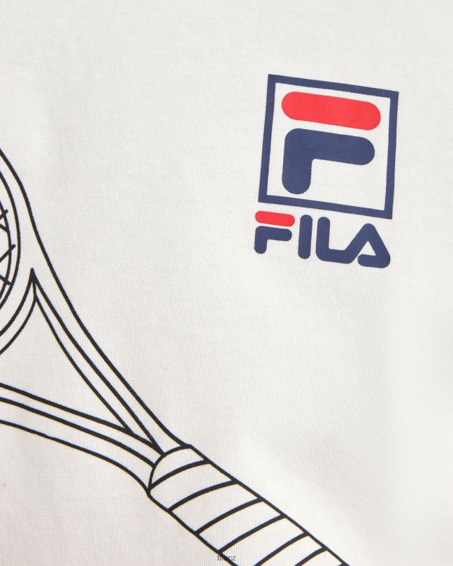bílé pánské tričko wyatt fila 0668L2386 bílý FILA