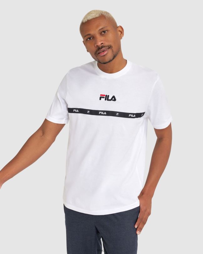 bílé pánské triko fila 0668L2319 bílý FILA