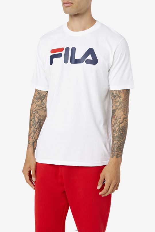 bílé pánské triko fila s orelem 0668L280 bílý FILA