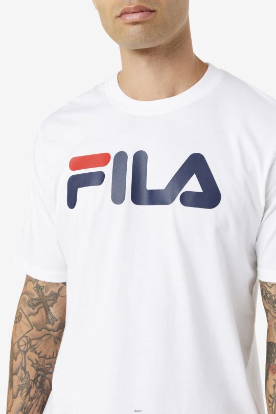 bílé pánské triko fila s orelem 0668L280 bílý FILA