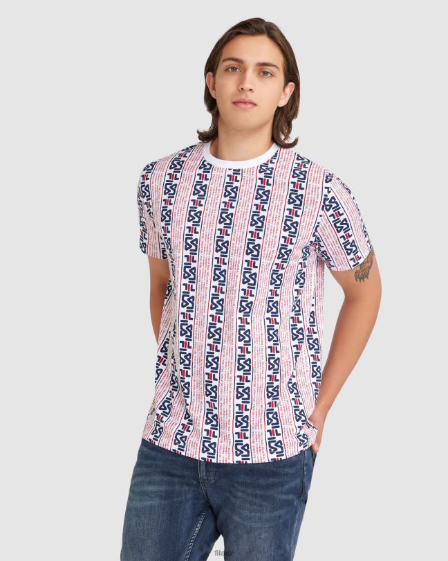 bílé pánské triko harrison fila 0668L2380 bílý FILA
