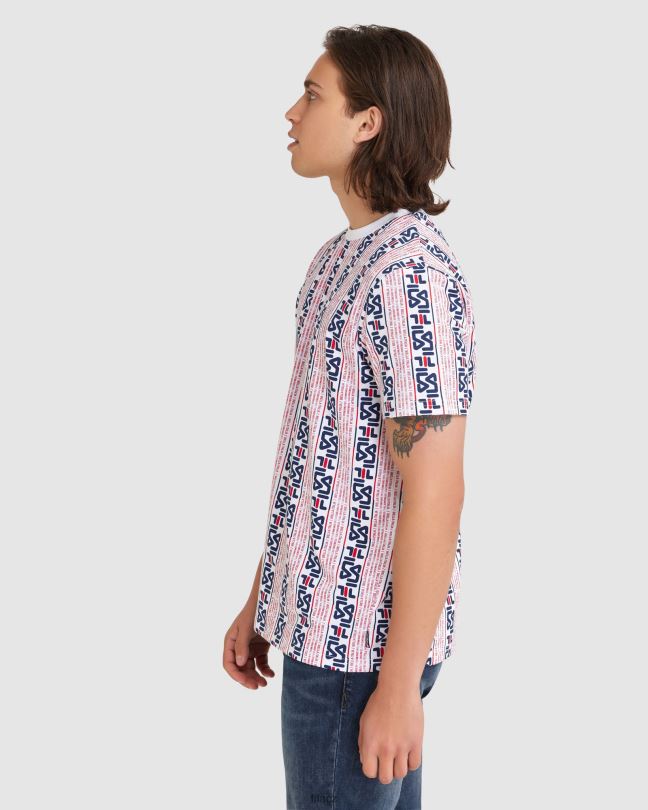 bílé pánské triko harrison fila 0668L2380 bílý FILA