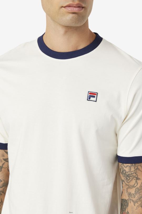 bílé/peacoat fila marconi ringer triko 0668L237 bílý/páv FILA
