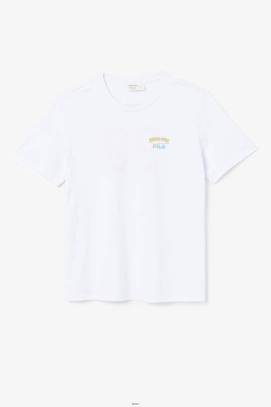 bílé poloprofi měsíční tričko fila 0668L300 bílý FILA