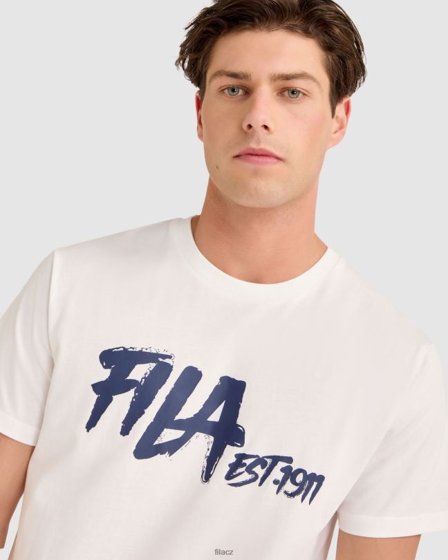 bílé tričko fila Lewis 0668L2314 bílý FILA