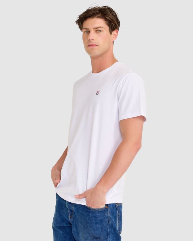 bílé tričko fila aaron 0668L2307 bílý FILA