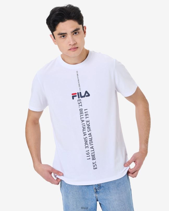 bílé tričko fila gunnar 0668L2575 bílý FILA