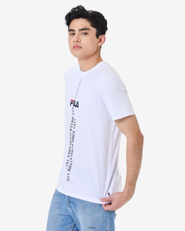 bílé tričko fila gunnar 0668L2575 bílý FILA