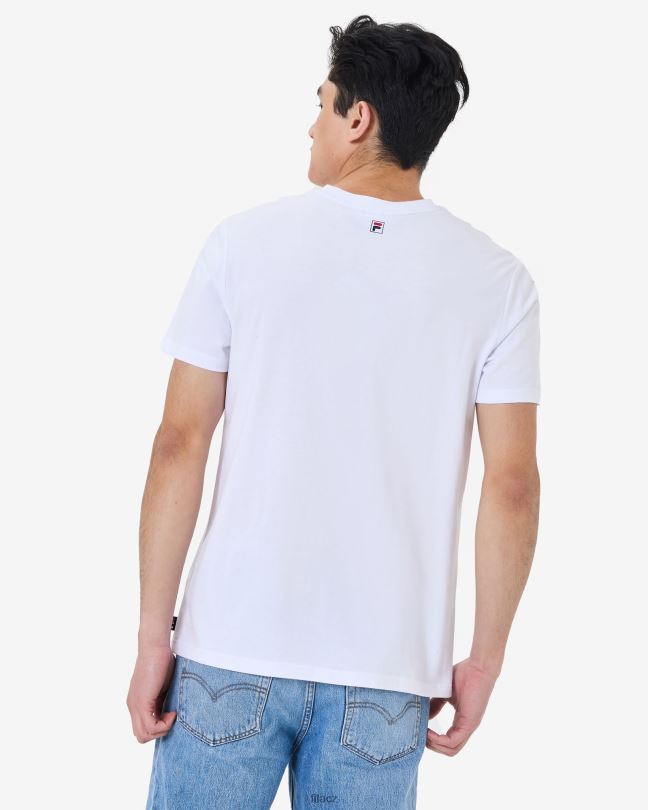 bílé tričko fila gunnar 0668L2575 bílý FILA