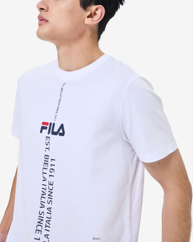bílé tričko fila gunnar 0668L2575 bílý FILA