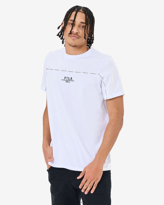 bílé unisex městské triko fila 0668L2548 bílý FILA