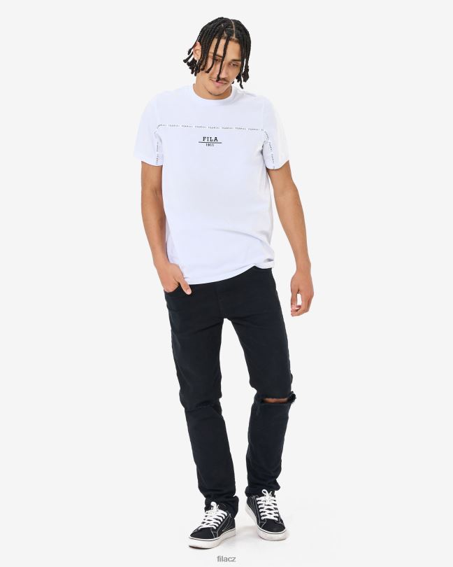 bílé unisex městské triko fila 0668L2548 bílý FILA