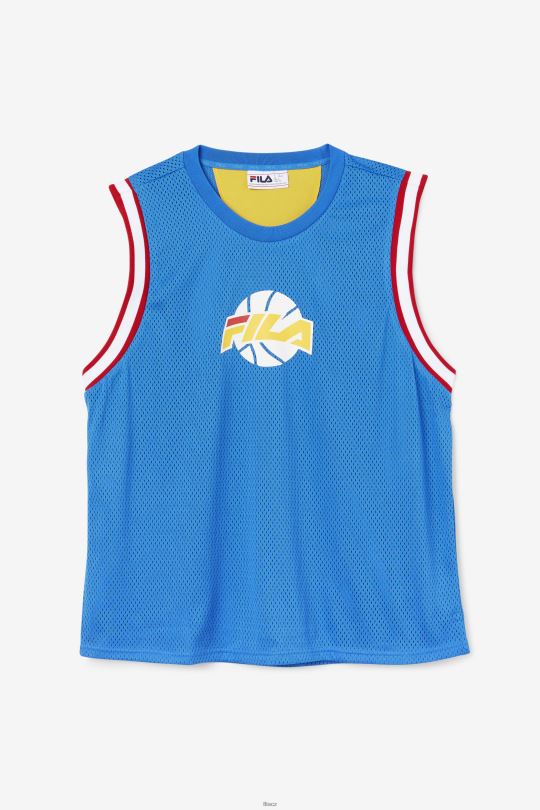 basketbalový dres fila modrý/bílý/červený/zlatý 0668L220 modrá/bílá/červená/zlatá FILA