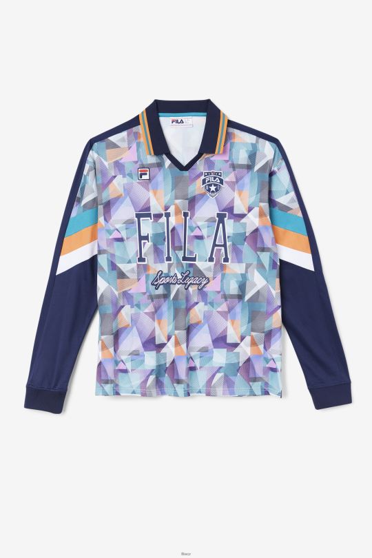 brankářský dres kay fila námořnická/modrá/mandarinková/bílá 0668L404 námořnická/modrá/mandarinková/bílá FILA