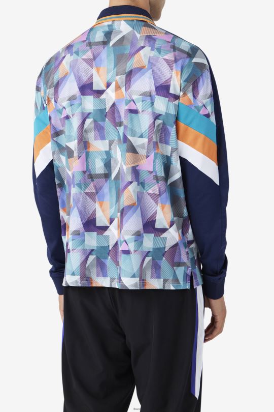 brankářský dres kay fila námořnická/modrá/mandarinková/bílá 0668L404 námořnická/modrá/mandarinková/bílá FILA