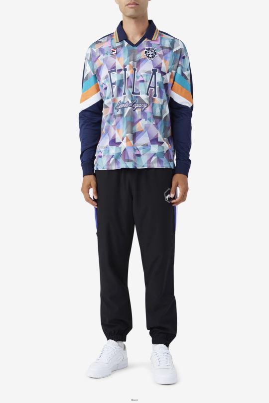 brankářský dres kay fila námořnická/modrá/mandarinková/bílá 0668L404 námořnická/modrá/mandarinková/bílá FILA