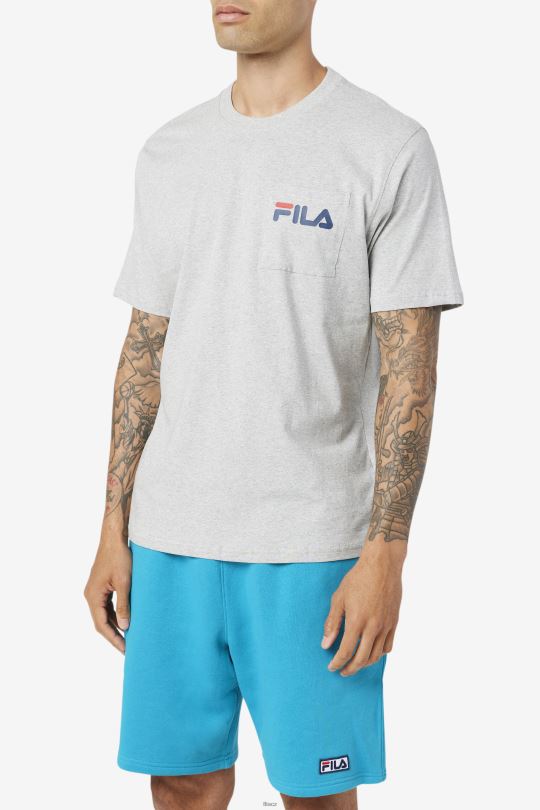 curtis kapesní tričko fila světle šedá opuka 0668L398 světle šedá opuka FILA