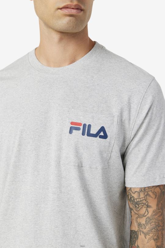 curtis kapesní tričko fila světle šedá opuka 0668L398 světle šedá opuka FILA