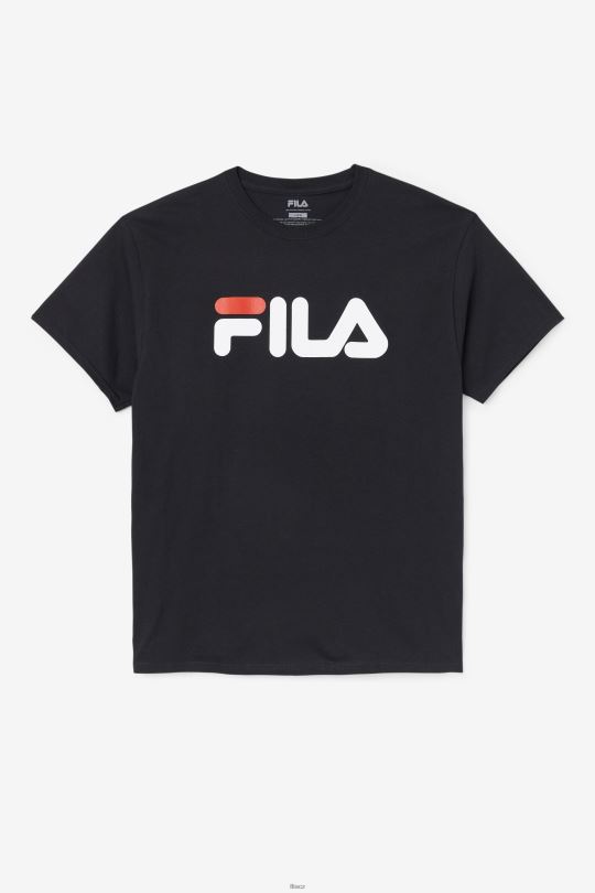 černé/bílé/červené pánské tričko s logem fila 0668L267 černá/bílá/červená FILA