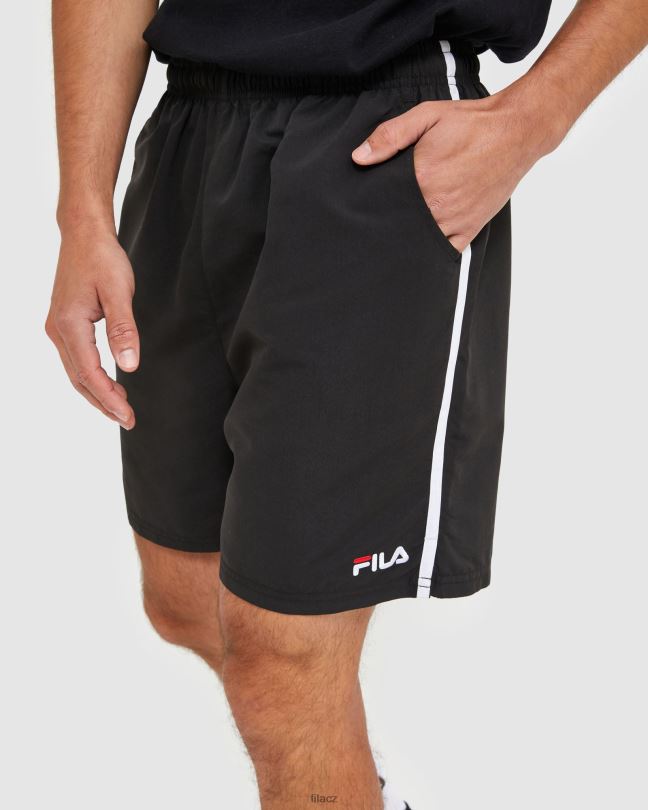 černé pánské šortky z mikrovlákna fila classic 0668L2457 Černá FILA