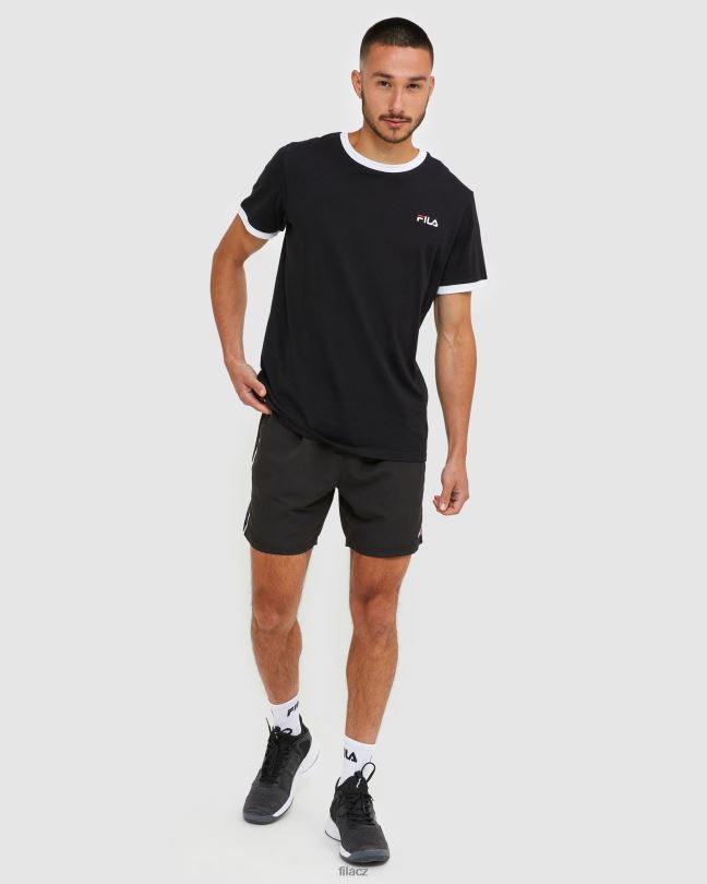 černé pánské šortky z mikrovlákna fila classic 0668L2457 Černá FILA