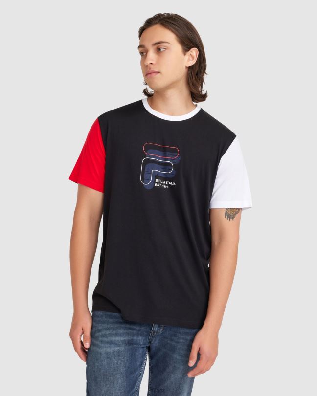 černé pánské tričko lennox fila 0668L2364 Černá FILA