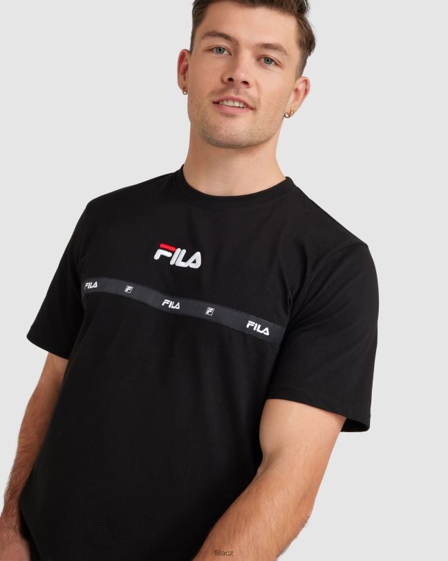 Černé pánské triko fila 0668L2320 Černá FILA