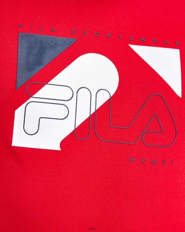 červené pánské tričko fila 0668L2322 Červené FILA