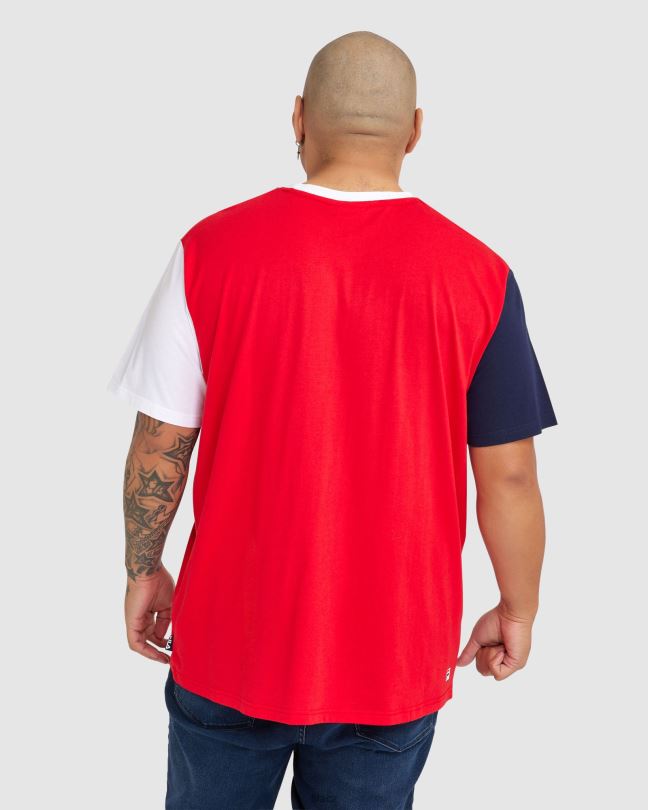 červené pánské tričko lennox plus 0668L2392 Červené FILA