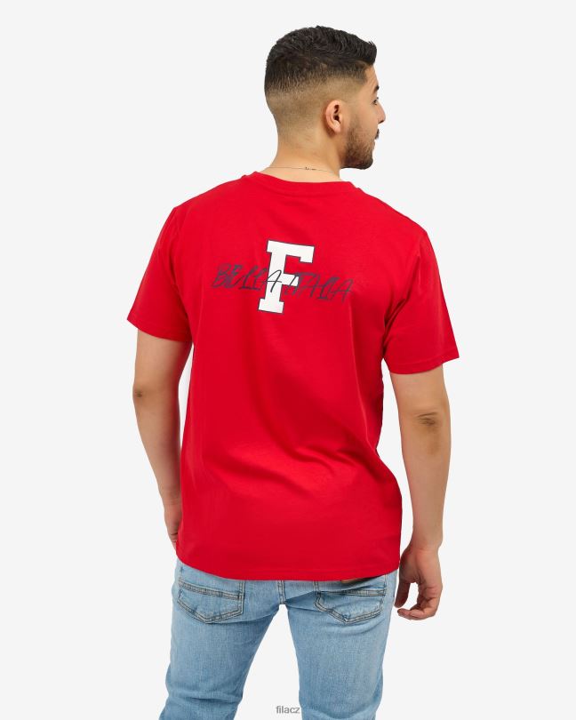 červené tričko fila juan 0668L2565 Červené FILA