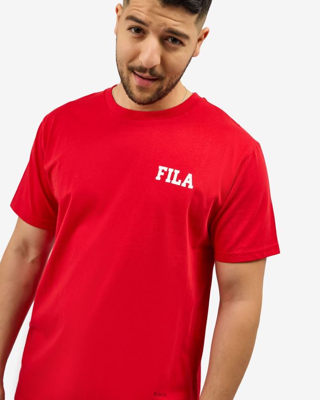 červené tričko fila juan 0668L2565 Červené FILA