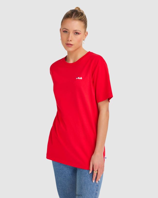 červené unisex tričko fila klasické 2 0668L2487 Červené FILA