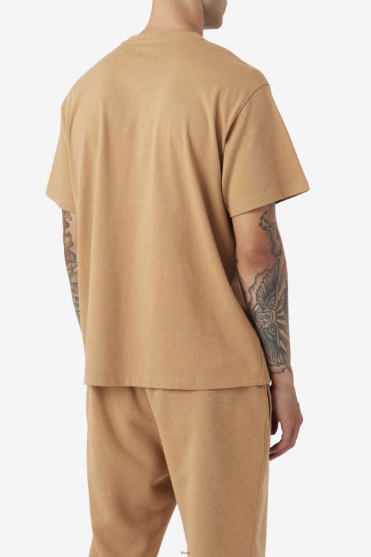 fila 2pac patch tee tabákově hnědá 0668L217 tabákově hnědá FILA