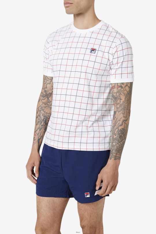 fila bílá/červená/navy casbian crew 0668L316 bílá/červená/námořnická FILA