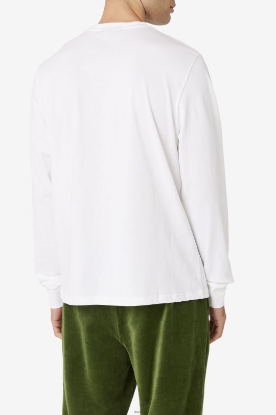 fila bílé triko fila x paterson s dlouhým rukávem 0668L328 bílý FILA
