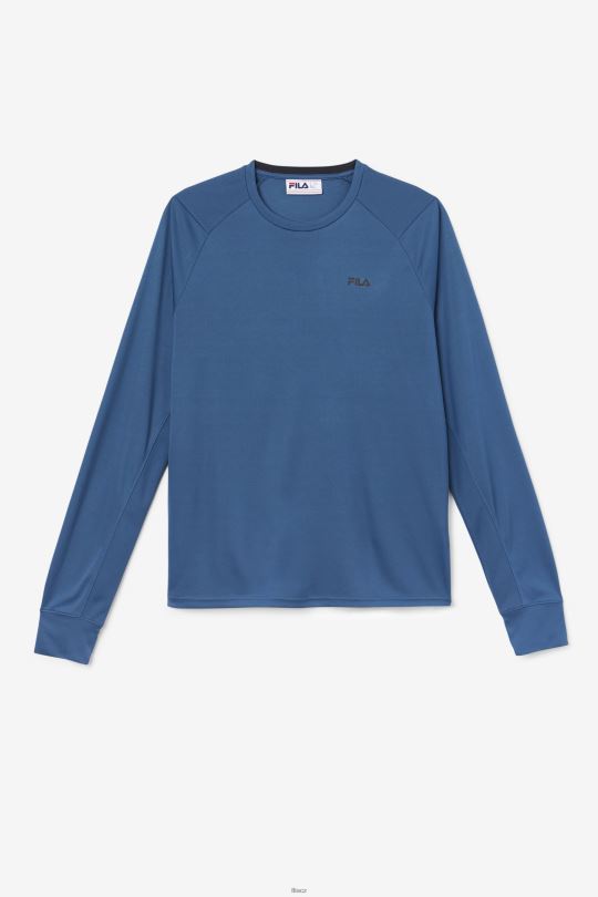 fila jazam dlouhý rukáv crew majolika modrá/černá 0668L247 majolika modrá/černá FILA