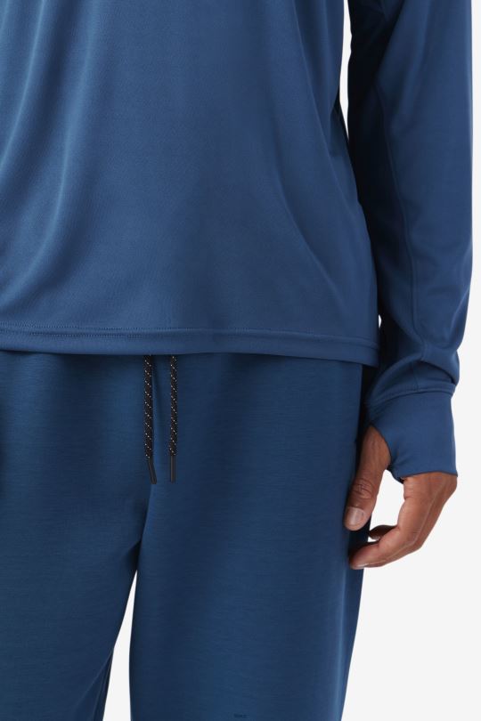 fila jazam dlouhý rukáv crew majolika modrá/černá 0668L247 majolika modrá/černá FILA